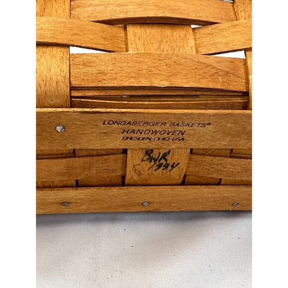1994 Longaberger All American Candle Basket 9"L x 5"W x 5"H - Picture 3 of 3